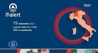 Immagine Il primo test in Lombardia del nuovo sistema di allarme pubblico nazionale IT-Alert